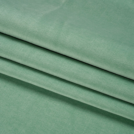 Polyester and Cotton Upholstery Velvet - Spearmint - Corry Collection