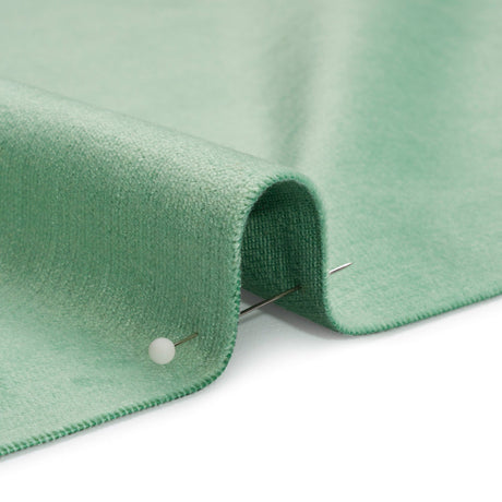 Polyester and Cotton Upholstery Velvet - Spearmint - Corry Collection