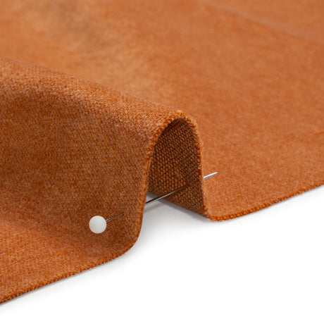 Polyester and Cotton Upholstery Velvet - Tangerine - Corry Collection