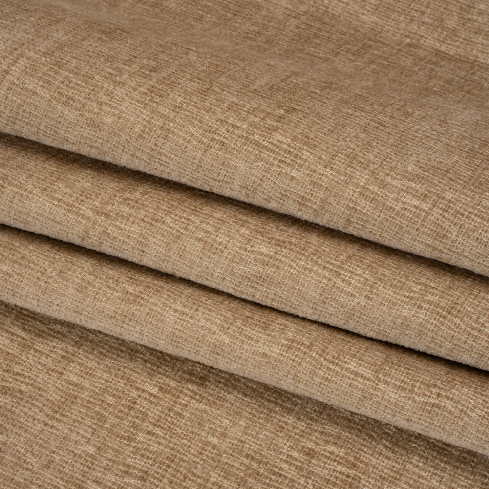 Chenille Upholstery Woven with Latex Backing - Beige - Lovell Collection