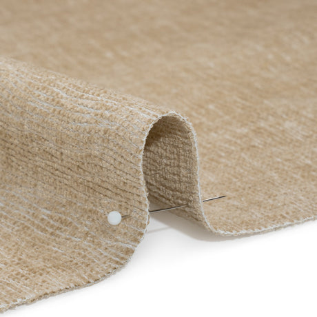 Chenille Upholstery Woven with Latex Backing - Bisque - Lovell Collection