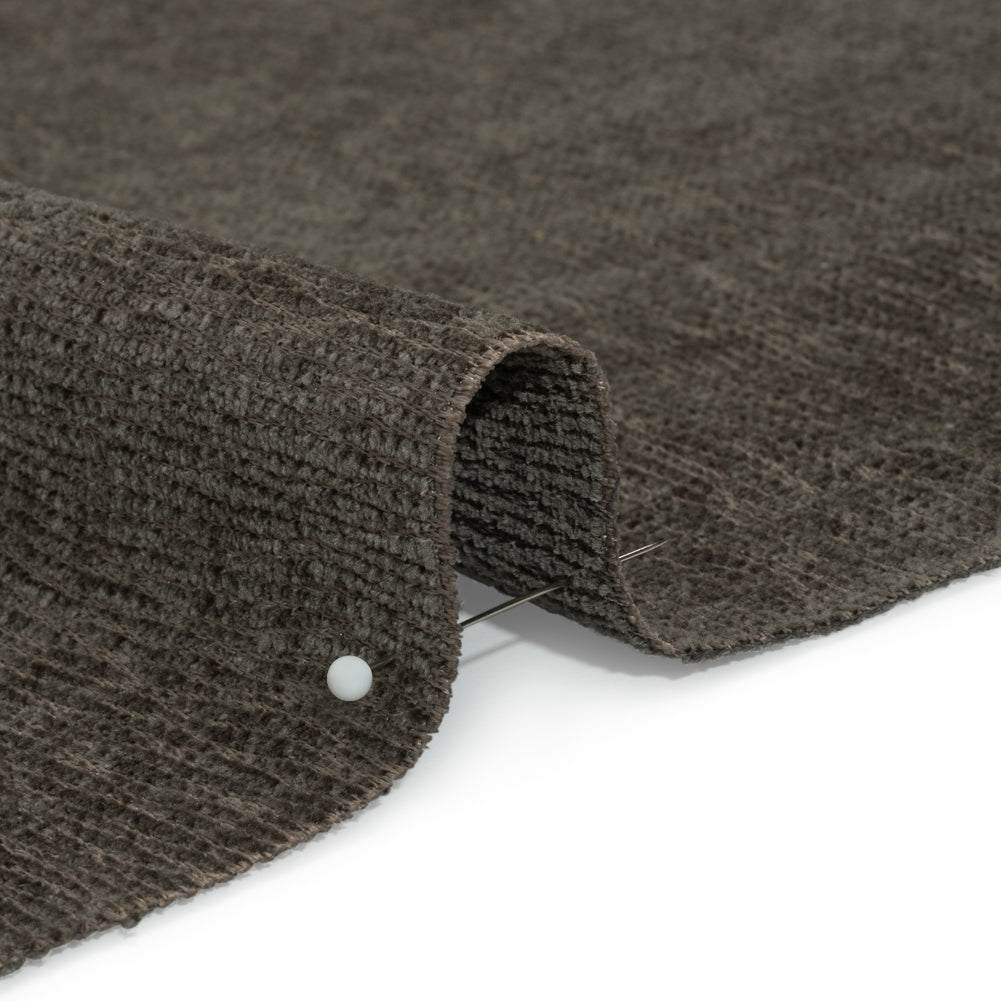 Chenille Upholstery Woven with Latex Backing - Blue Steel - Lovell Collection