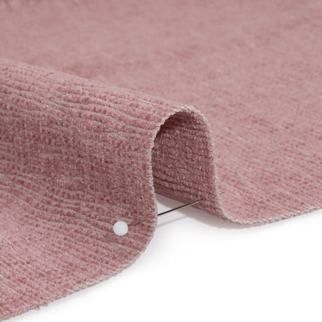 Chenille Upholstery Woven with Latex Backing - Blush - Lovell Collection