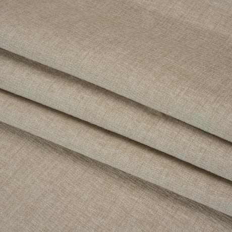 Chenille Upholstery Woven with Latex Backing - Ecru - Lovell Collection