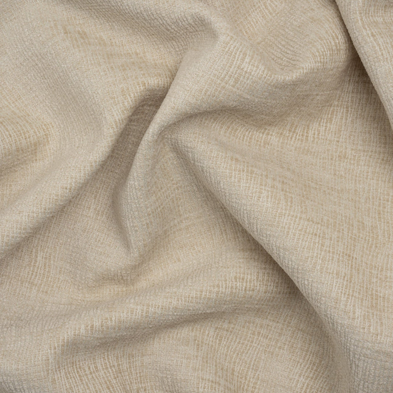 Chenille Upholstery Woven with Latex Backing - Ecru - Lovell Collection