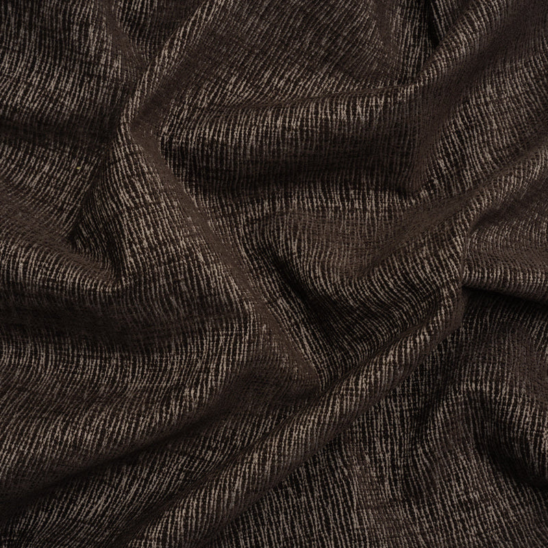 Chenille Upholstery Woven with Latex Backing - Graphite - Lovell Collection