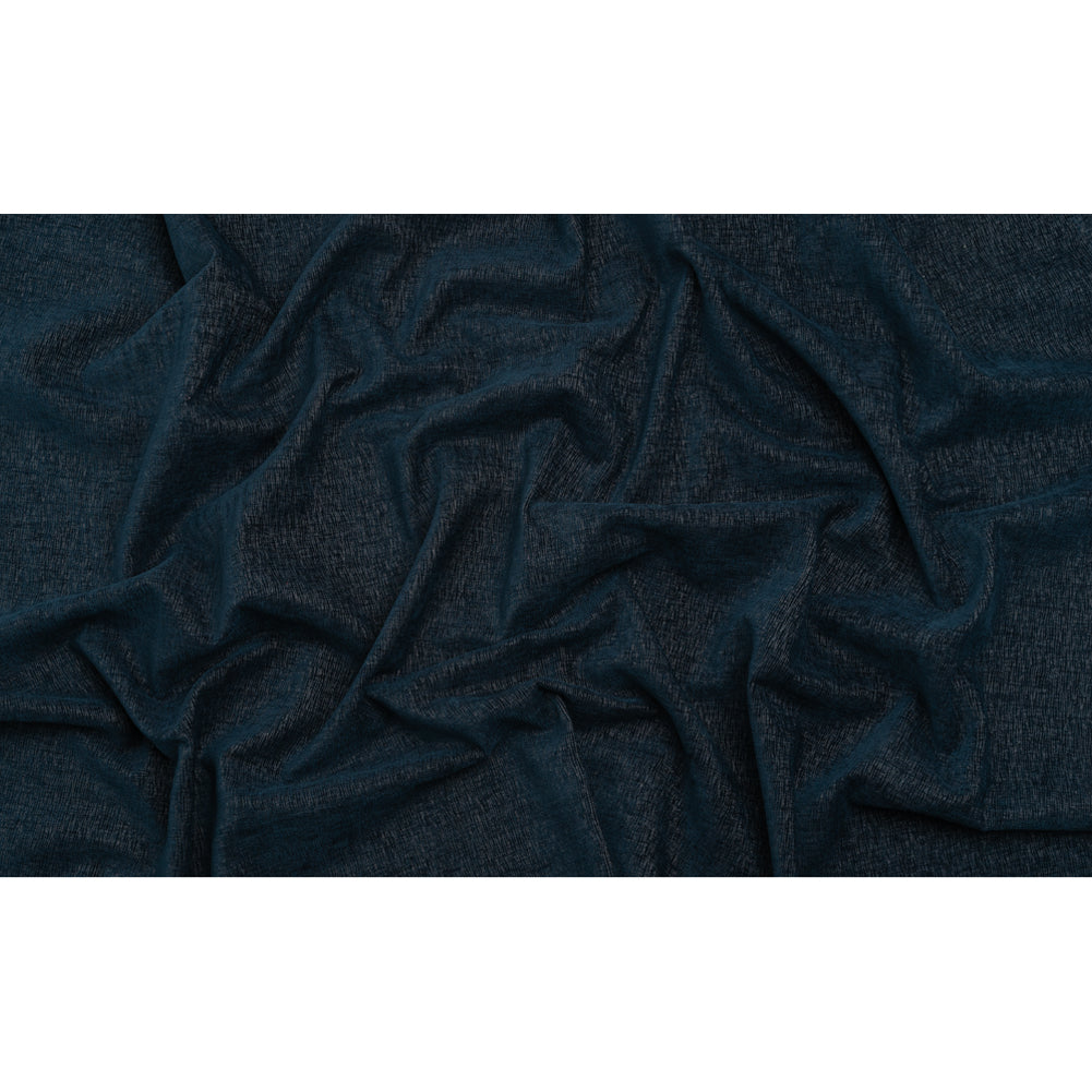 Chenille Upholstery Woven with Latex Backing - Indigo - Lovell Collection