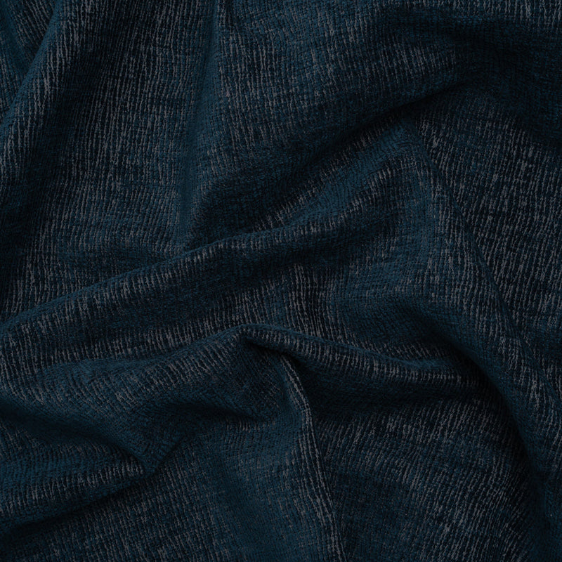 Chenille Upholstery Woven with Latex Backing - Indigo - Lovell Collection