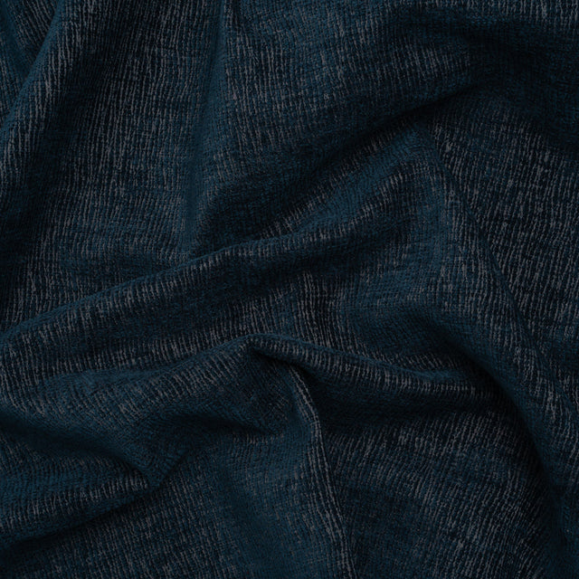 Chenille Upholstery Woven with Latex Backing - Indigo - Lovell Collection