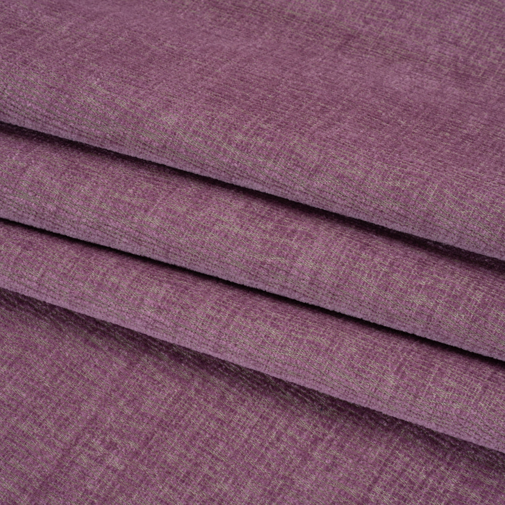 Chenille Upholstery Woven with Latex Backing - Lavender - Lovell Collection