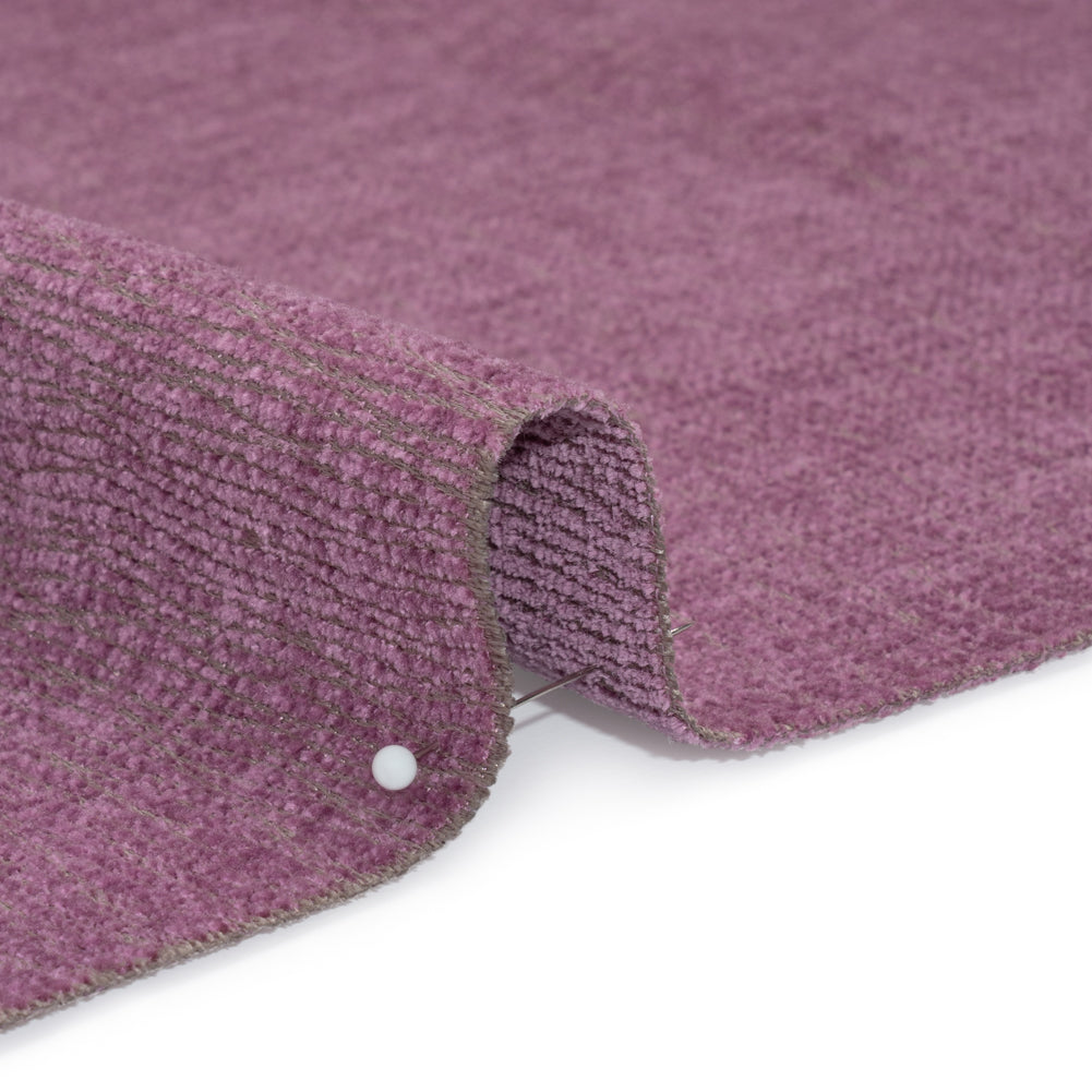 Chenille Upholstery Woven with Latex Backing - Lavender - Lovell Collection