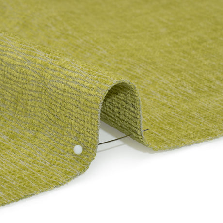 Chenille Upholstery Woven with Latex Backing - Lime - Lovell Collection