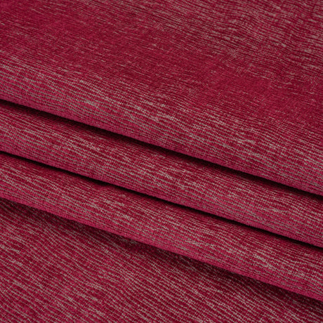 Chenille Upholstery Woven with Latex Backing - Magenta - Lovell Collection