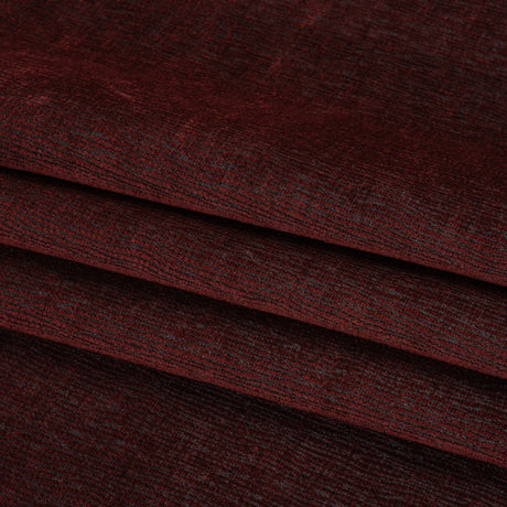 Chenille Upholstery Woven with Latex Backing - Merlot - Lovell Collection