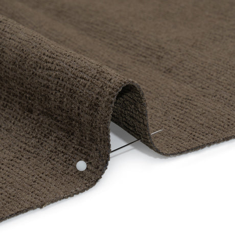 Chenille Upholstery Woven with Latex Backing - Obsidian - Lovell Collection