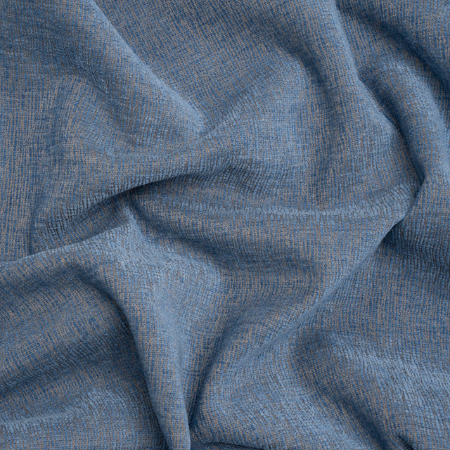 Chenille Upholstery Woven with Latex Backing - Periwinkle - Lovell Collection