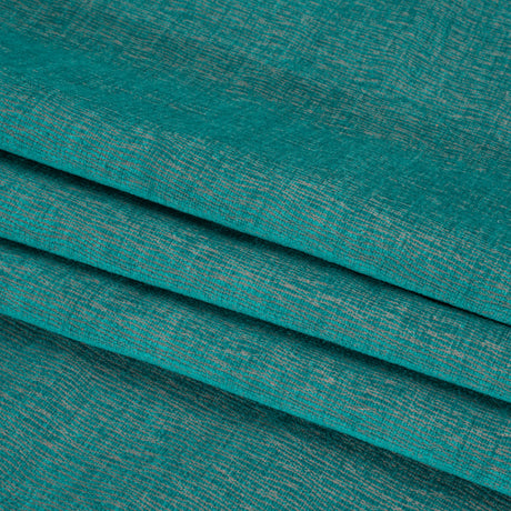 Chenille Upholstery Woven with Latex Backing - Turquoise - Lovell Collection