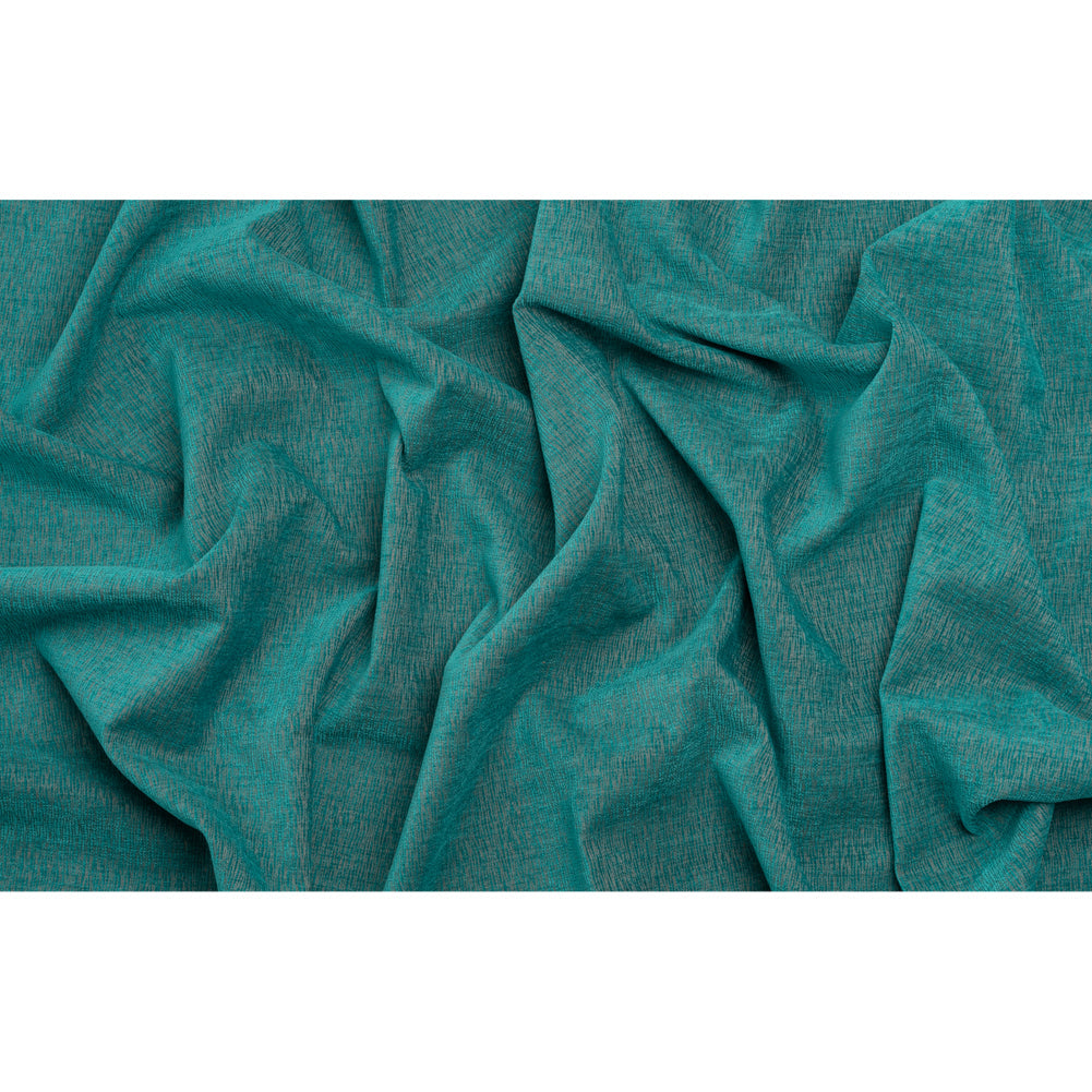 Chenille Upholstery Woven with Latex Backing - Turquoise - Lovell Collection