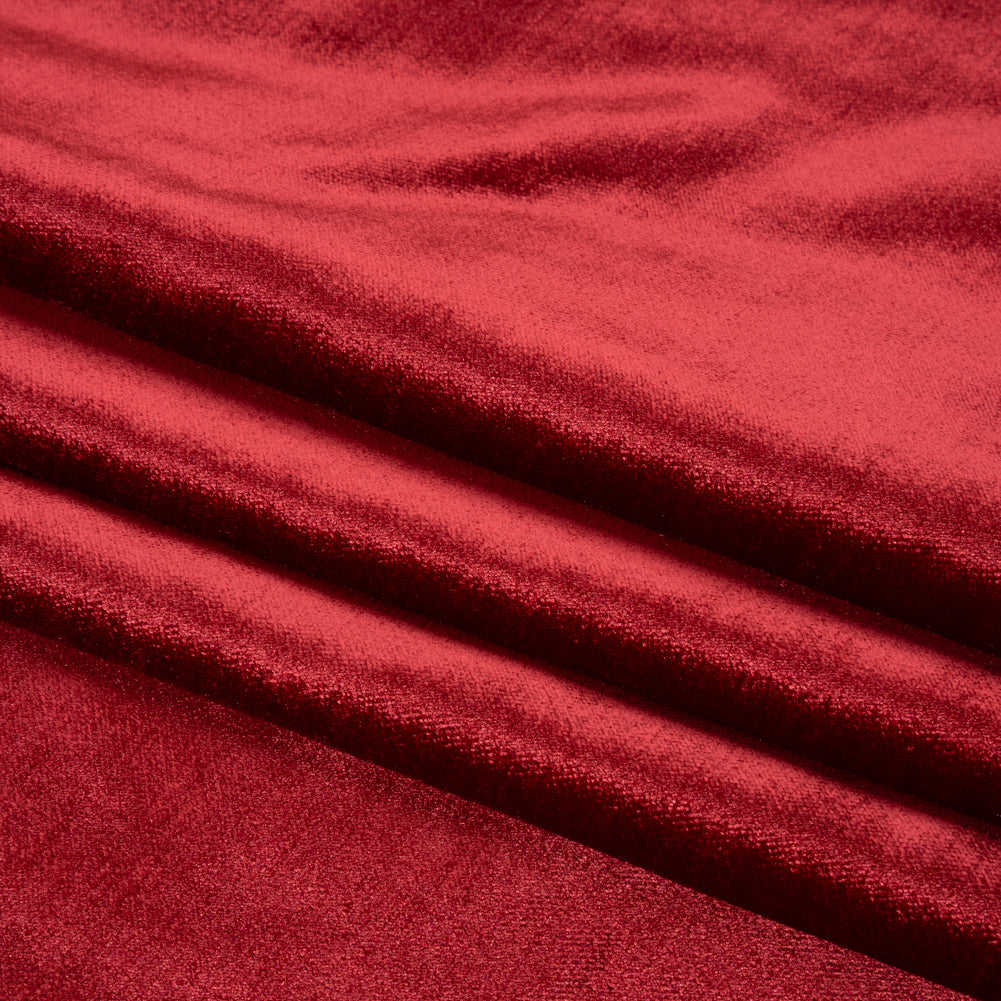 Textured Upholstery Velvet - Cabernet - Ainslie Collection
