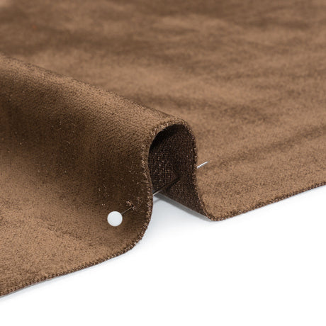 Textured Upholstery Velvet - Chestnut - Ainslie Collection