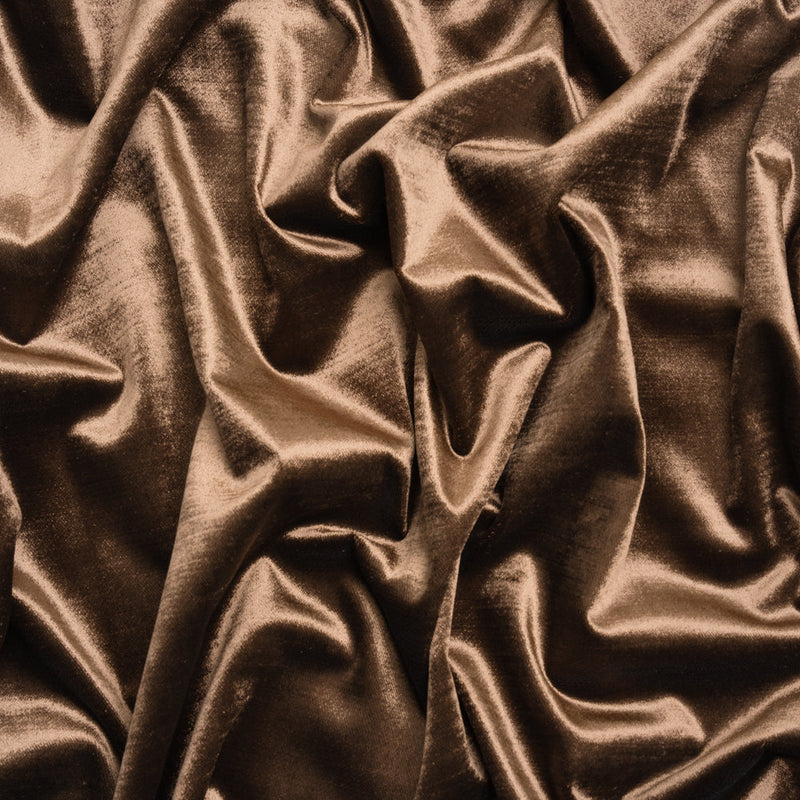 Textured Upholstery Velvet - Chestnut - Ainslie Collection