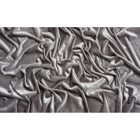 Textured Upholstery Velvet - Chrome - Ainslie Collection
