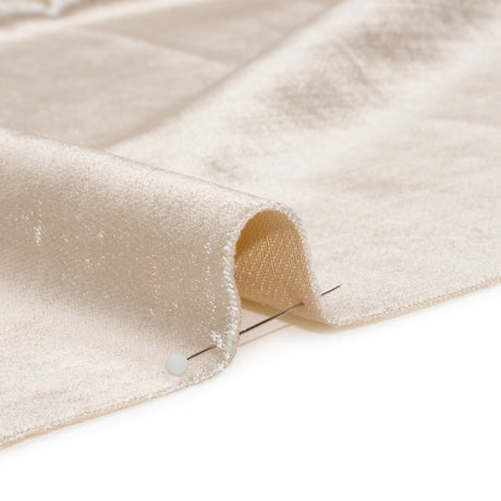 Textured Upholstery Velvet - Cream - Ainslie Collection