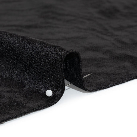 Textured Upholstery Velvet - Ebony - Ainslie Collection