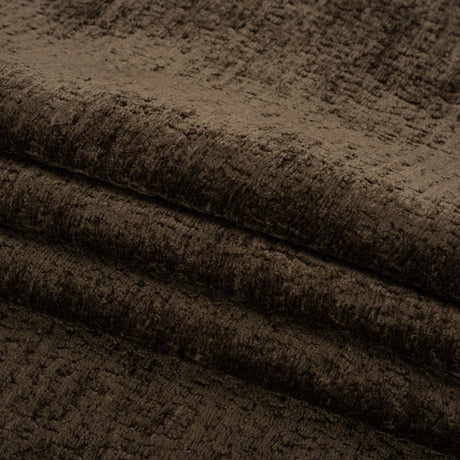Textured Upholstery Chenille - Chocolate - Odie Collection