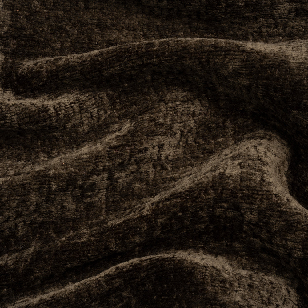 Textured Upholstery Chenille - Chocolate - Odie Collection