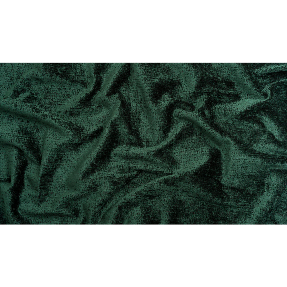 Textured Upholstery Chenille - Emerald - Odie Collection
