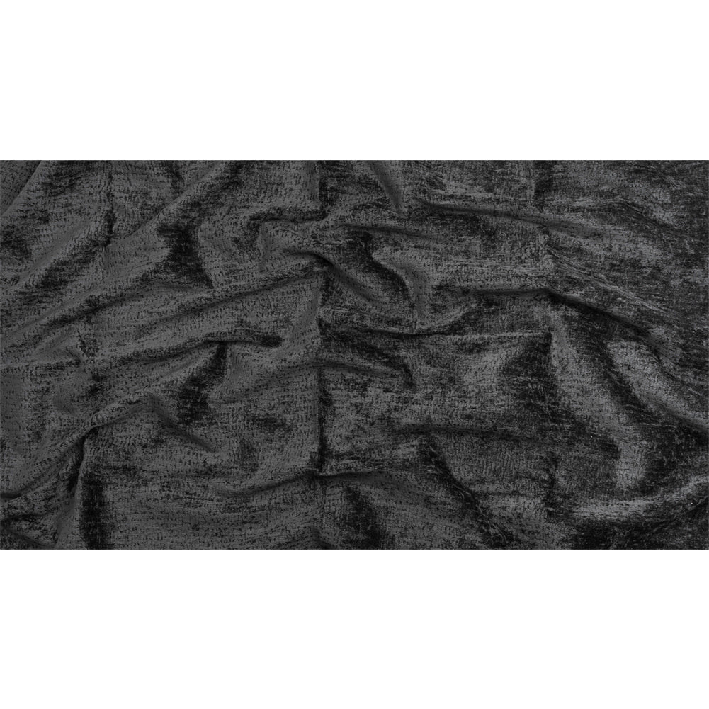 Textured Upholstery Chenille - Onyx - Odie Collection