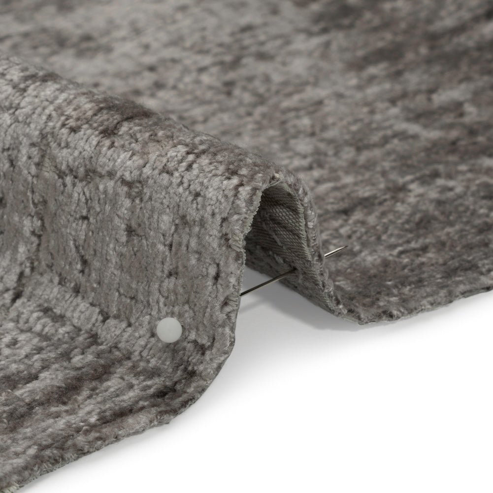 Textured Upholstery Chenille - Platinum - Odie Collection
