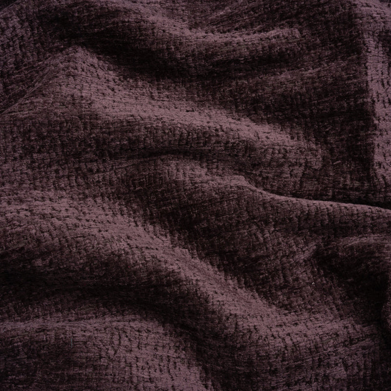 Textured Upholstery Chenille - Plum - Odie Collection