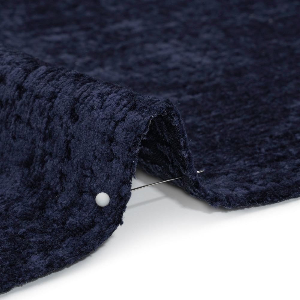 Textured Upholstery Chenille - Sapphire - Odie Collection