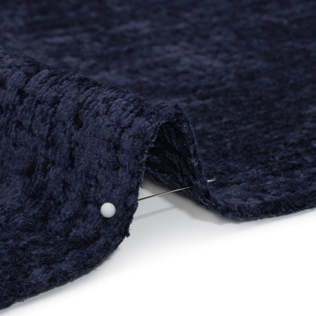 Textured Upholstery Chenille - Sapphire - Odie Collection