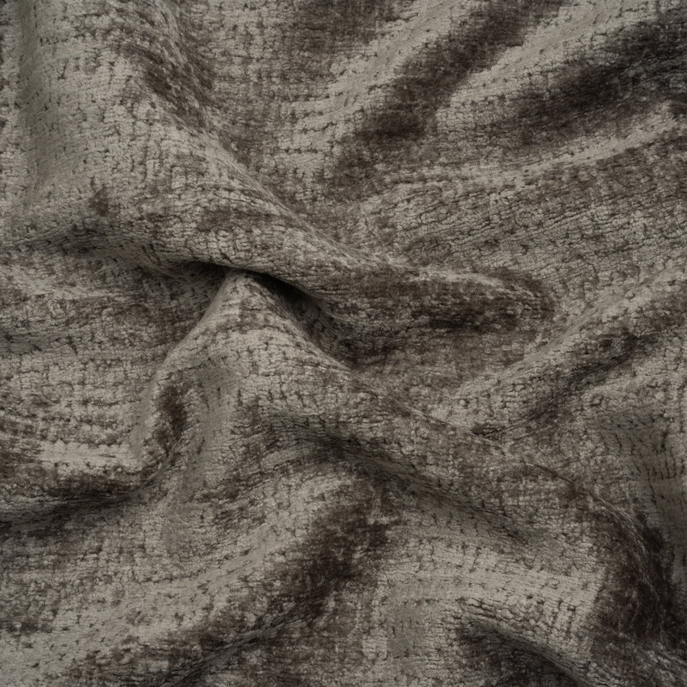 Textured Upholstery Chenille - Steel - Odie Collection