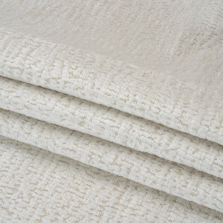 Textured Upholstery Chenille - White Hot - Odie Collection