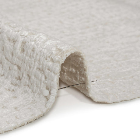 Textured Upholstery Chenille - White Hot - Odie Collection