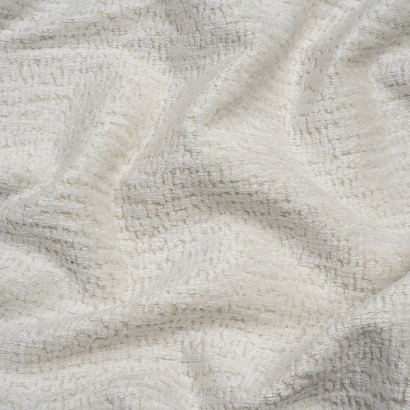 Textured Upholstery Chenille - White Hot - Odie Collection