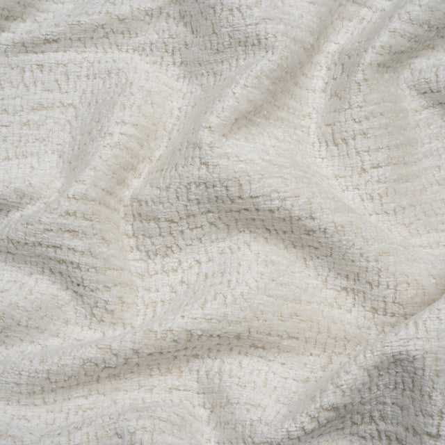 Textured Upholstery Chenille - White Hot - Odie Collection