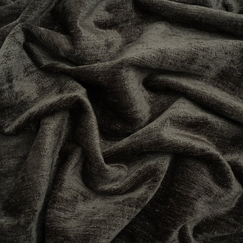Upholstery Chenille - Asphalt Monotone Abstract - Timbrell Collection