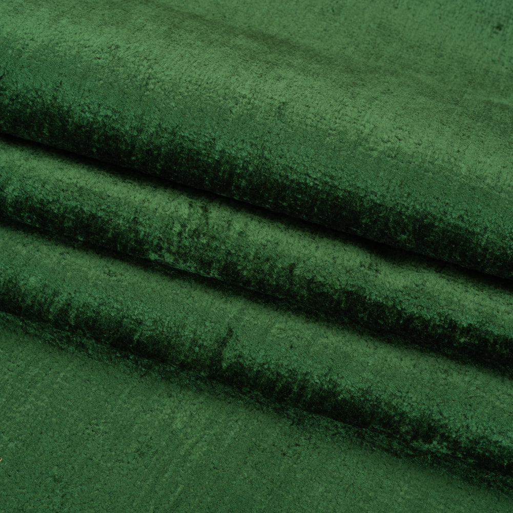 Upholstery Chenille - Emerald Monotone Abstract - Timbrell Collection
