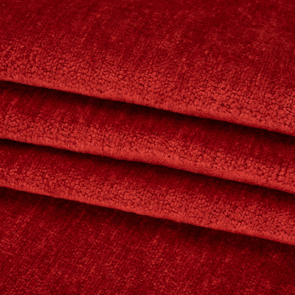 Upholstery Chenille - Red It Monotone Abstract - Timbrell Collection