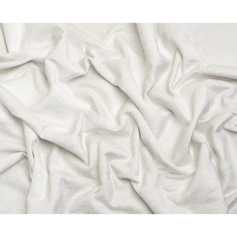 Upholstery Chenille - Snow Monotone Abstract - Timbrell Collection