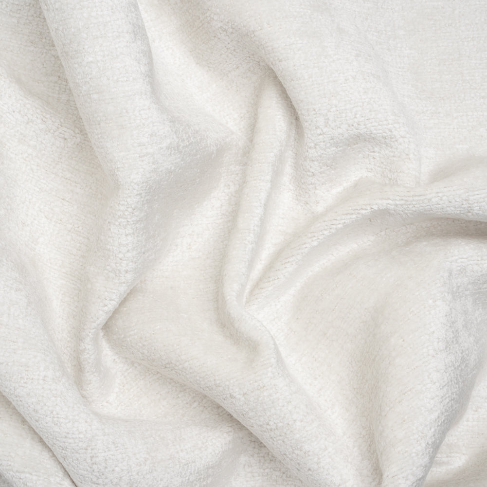Upholstery Chenille - Snow Monotone Abstract - Timbrell Collection