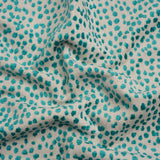 Upholstery Chenille - Aqua Spotted - Piperhill Collection