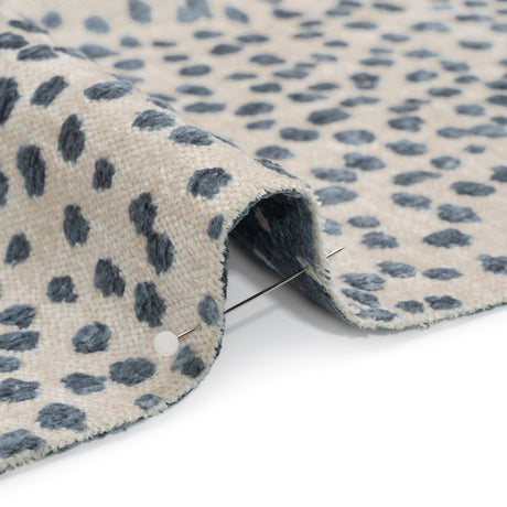 Upholstery Chenille - Azul Spotted - Piperhill Collection