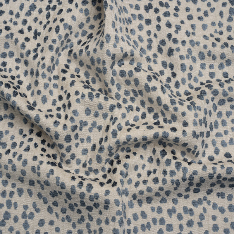 Upholstery Chenille - Azul Spotted - Piperhill Collection