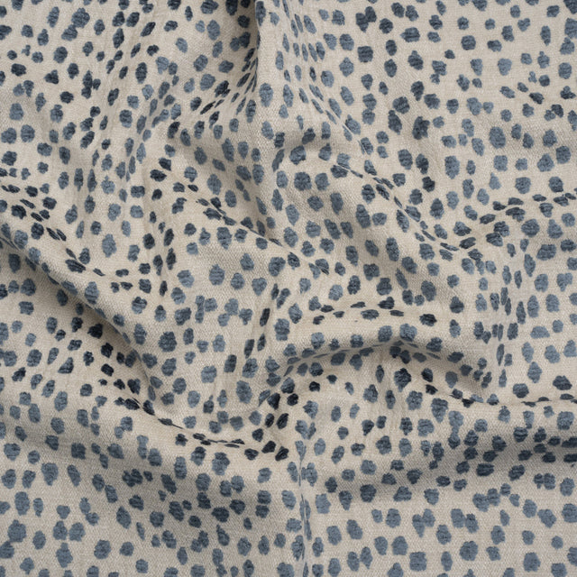 Upholstery Chenille - Azul Spotted - Piperhill Collection